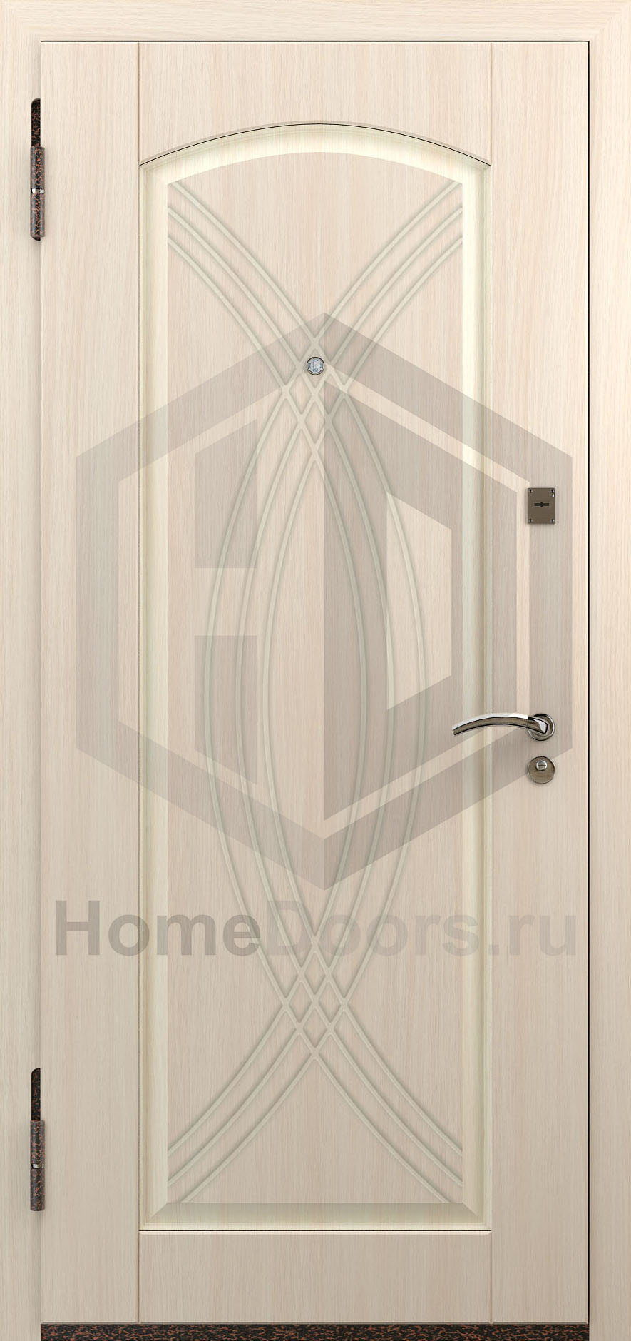 Входная дверь цвет белый дуб МДФ "Суматра" Норд М фото