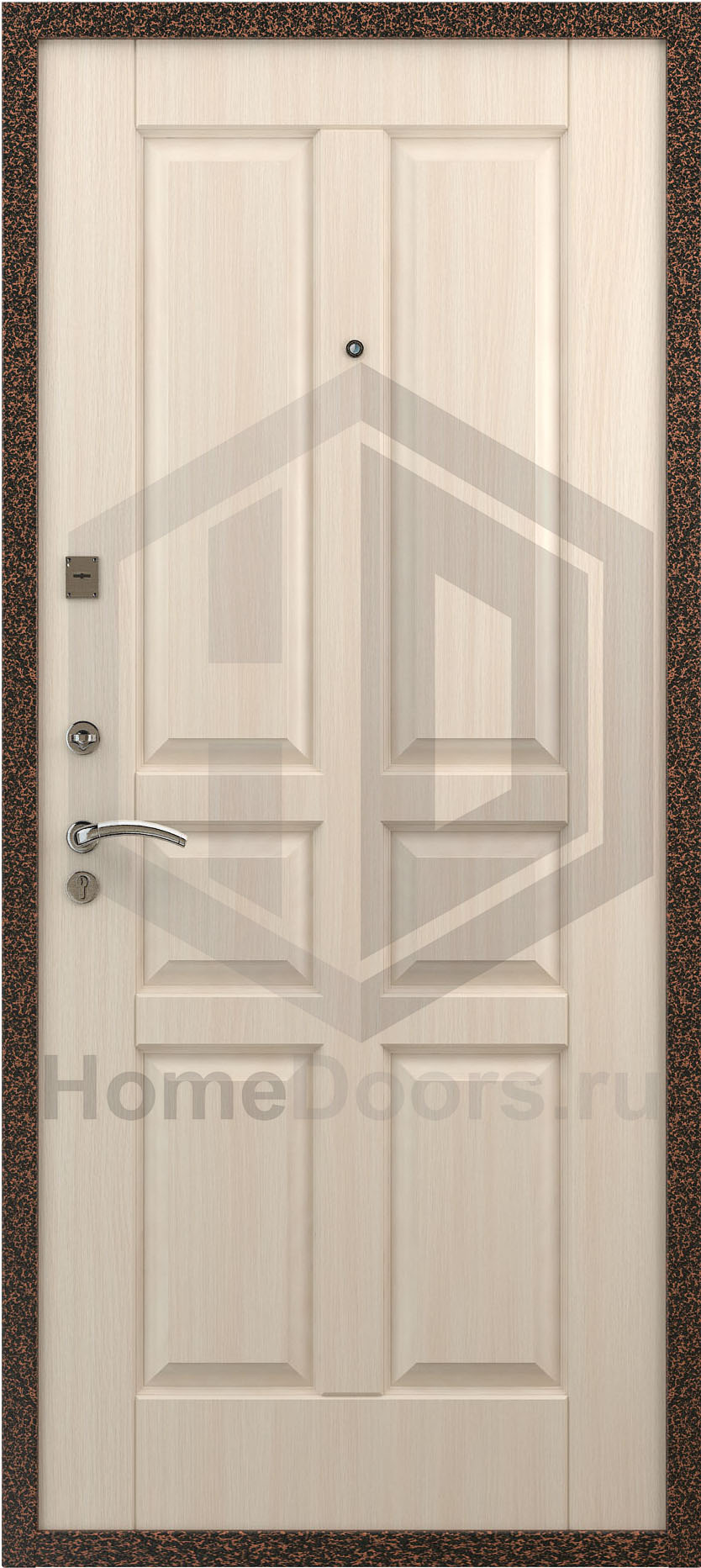 Входная дверь цвет белый дуб "Кельт" фото