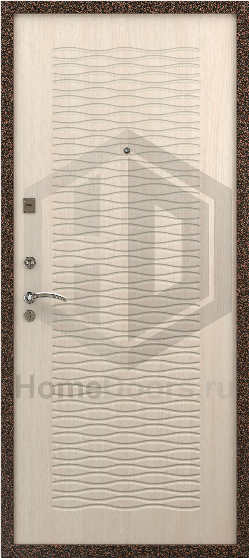 Входная утепленная дверь МДФ "Волна" Норд М фото