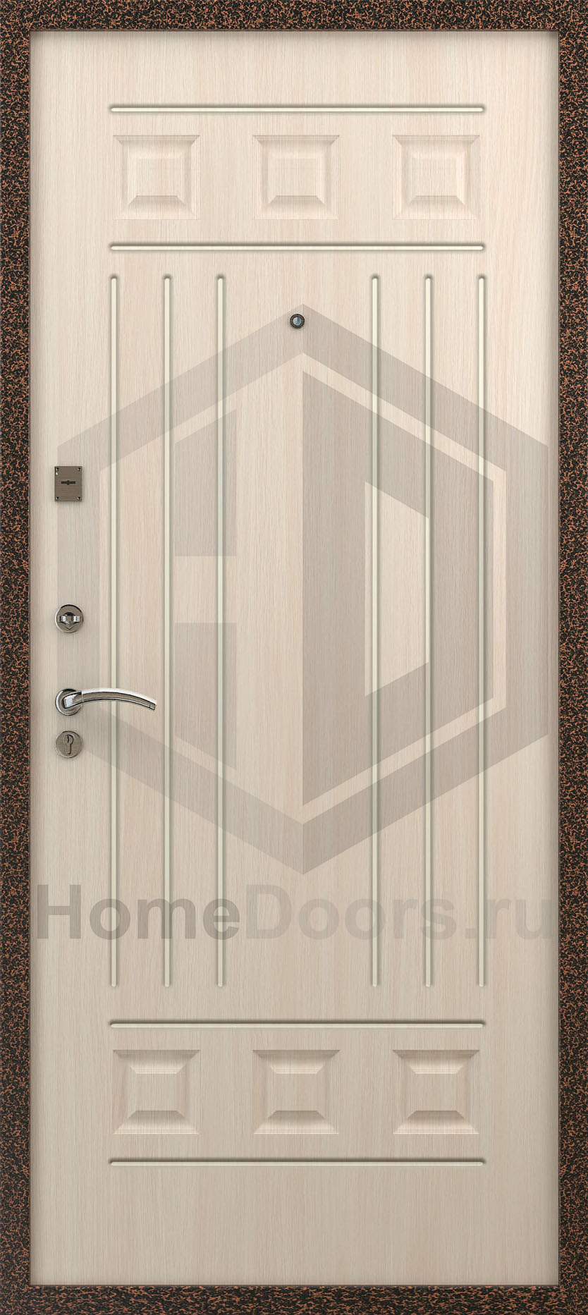 Входная дверь цвет белый дуб "Венера" Норд фото