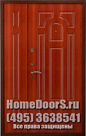 Двустворчатая металлическая дверь "Сицилия ДВ" фото