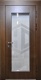 Входная дверь со стеклом № 19 фото