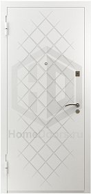 Белая входная дверь Грань RAL фото