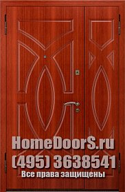 Двустворчатая металлическая дверь "Эдж ДВ" фото