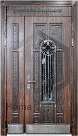 Входная дверь со стеклом № 29 фото