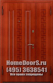 Двустворчатая металлическая дверь "Джерба ДВ" фото