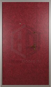 Тамбурная дверь с порошковым напылением  фото