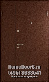 Двустворчатая металлическая дверь "Грета ДВ" фото