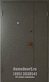 Двойная металлическая дверь с 2х сторон фото