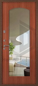 Дверь с зеркалом в квартиру "Префект"  фото