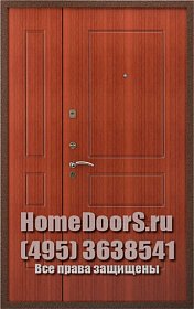 Двустворчатая металлическая дверь "Белла ДВ" фото