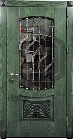 Дверь с ковкой №36 фото