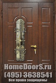 Уличная дверь со стеклом №19 фото