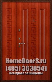 Двустворчатая металлическая дверь "Джерба ДВ" фото