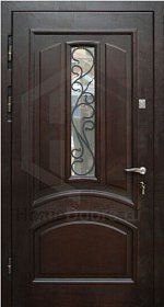 Входная дверь со стеклом № 41 фото
